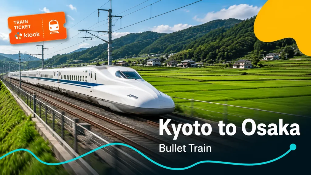 Bullet Train from Kyoto to Osaka