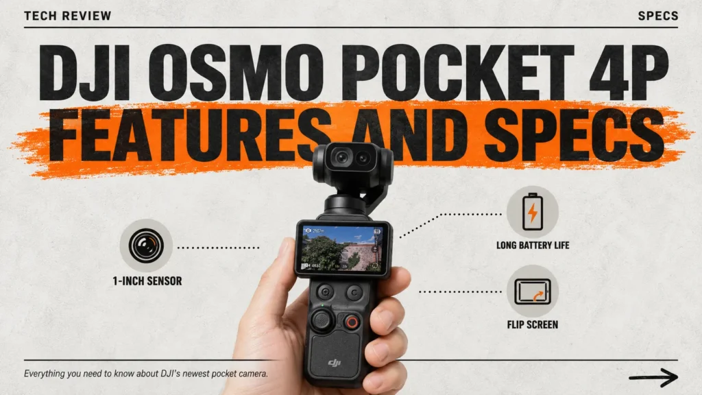 DJI Osmo Pocket 4P Features and Specs