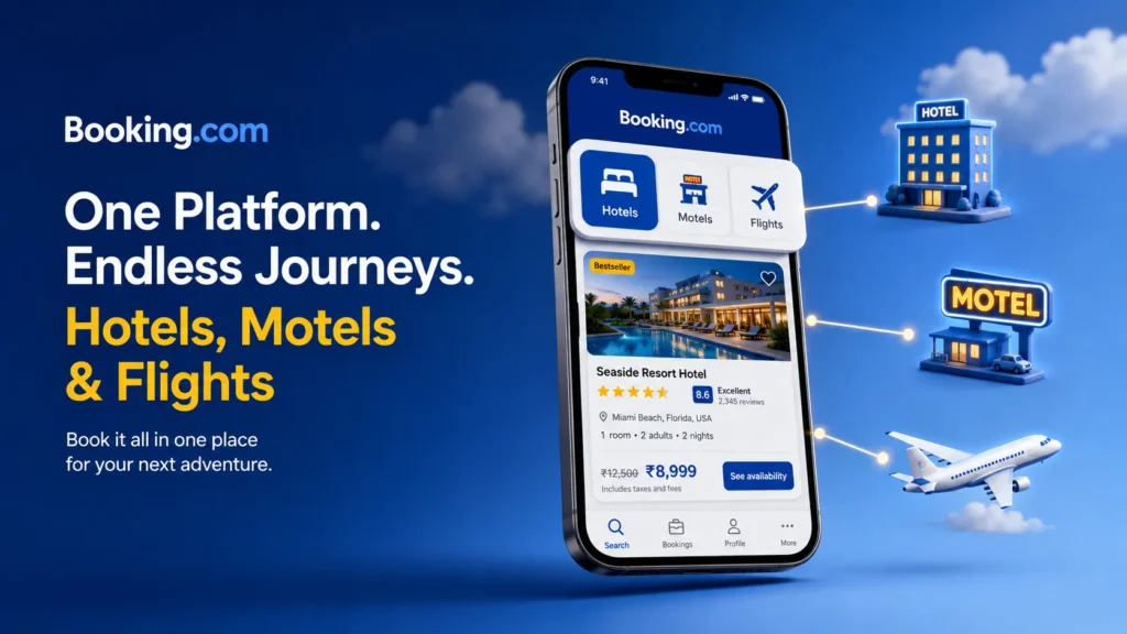 How Booking.com Works for Hotels, Motels, and Flights