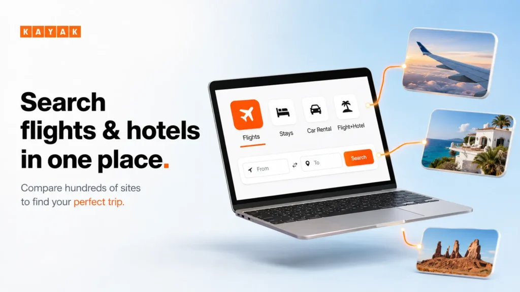 How to Search for Flights and Hotels on Kayak