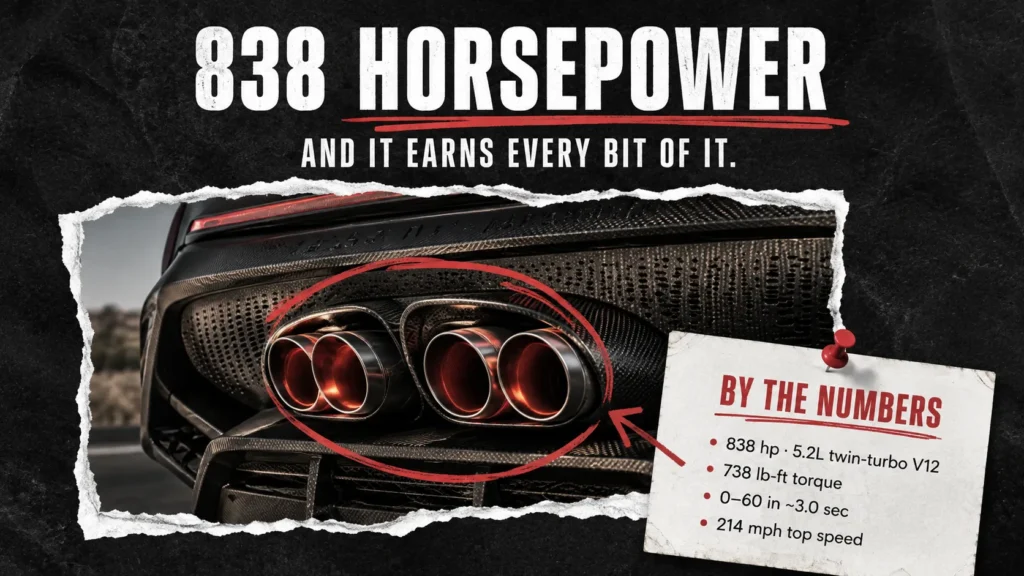 838 Horsepower, and It Earns Every Bit of It