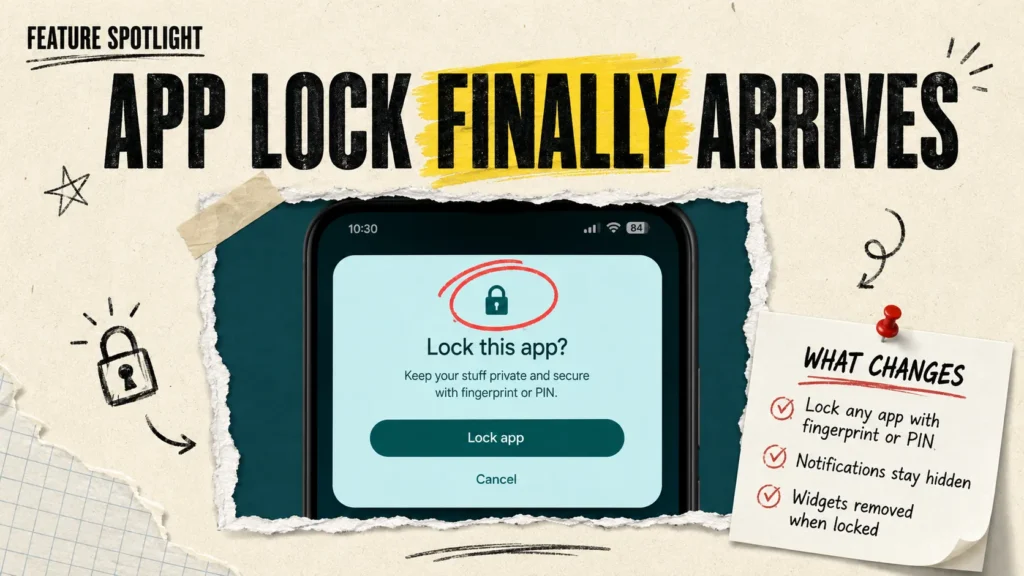 App Lock Finally Arrives on Android