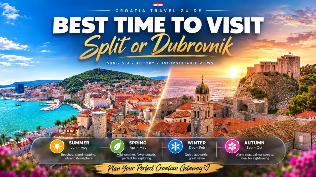Best Time to Visit Split or Dubrovnik