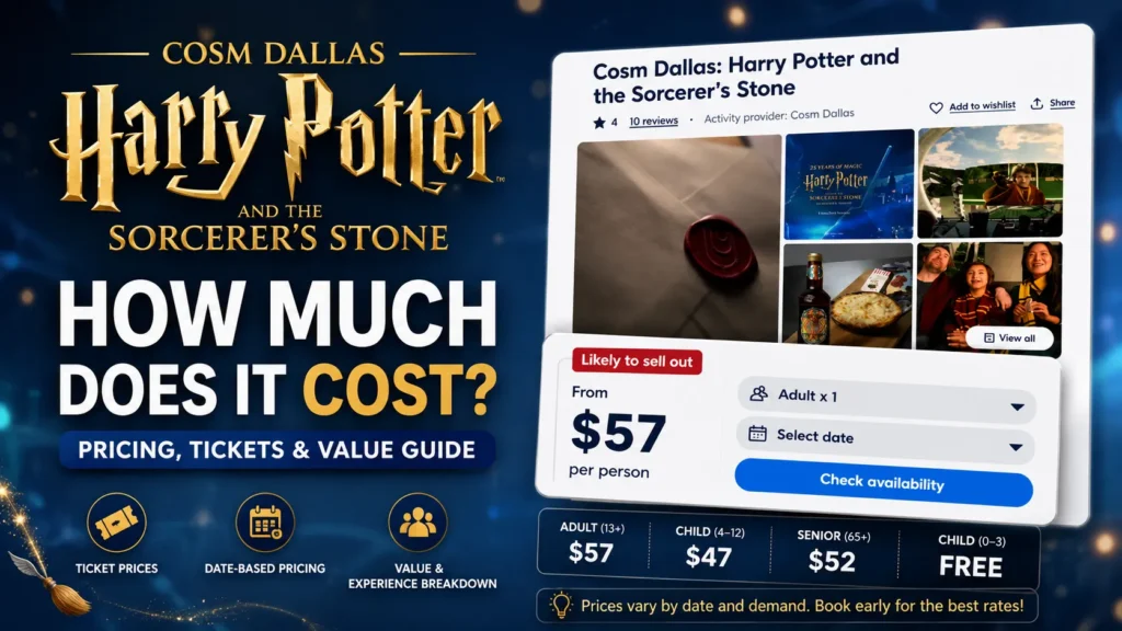 Cosm Harry Potter Tickets
