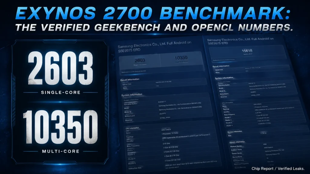 Exynos 2700 Benchmark