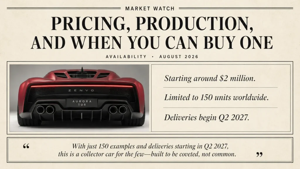 Pricing, Production, and When You Can Actually Buy One