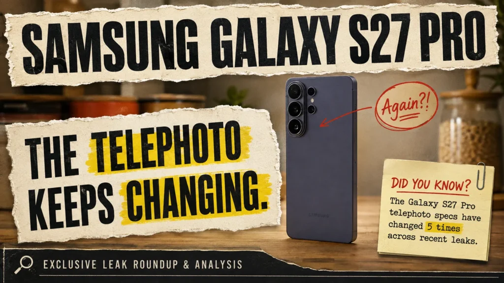 Samsung Galaxy S27 Pro Camera Leaks