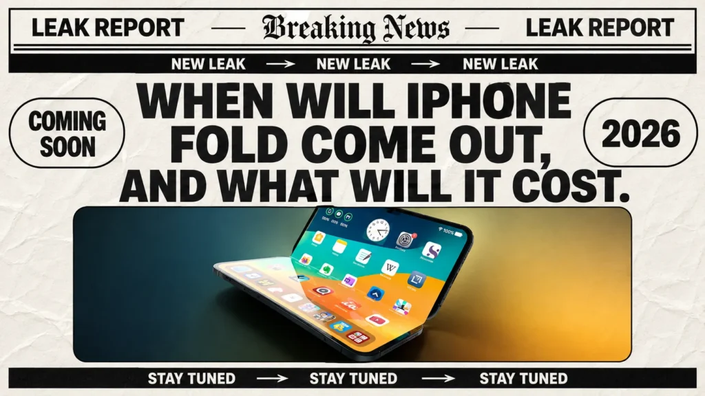 When Will iPhone Fold Come Out