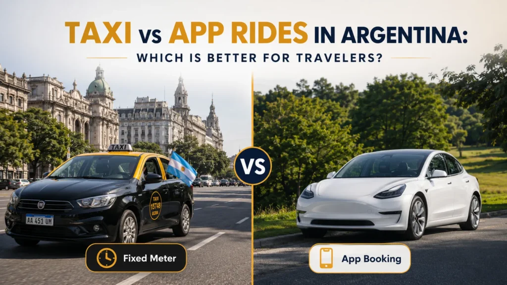 Metered Taxi vs App Taxi in Argentina