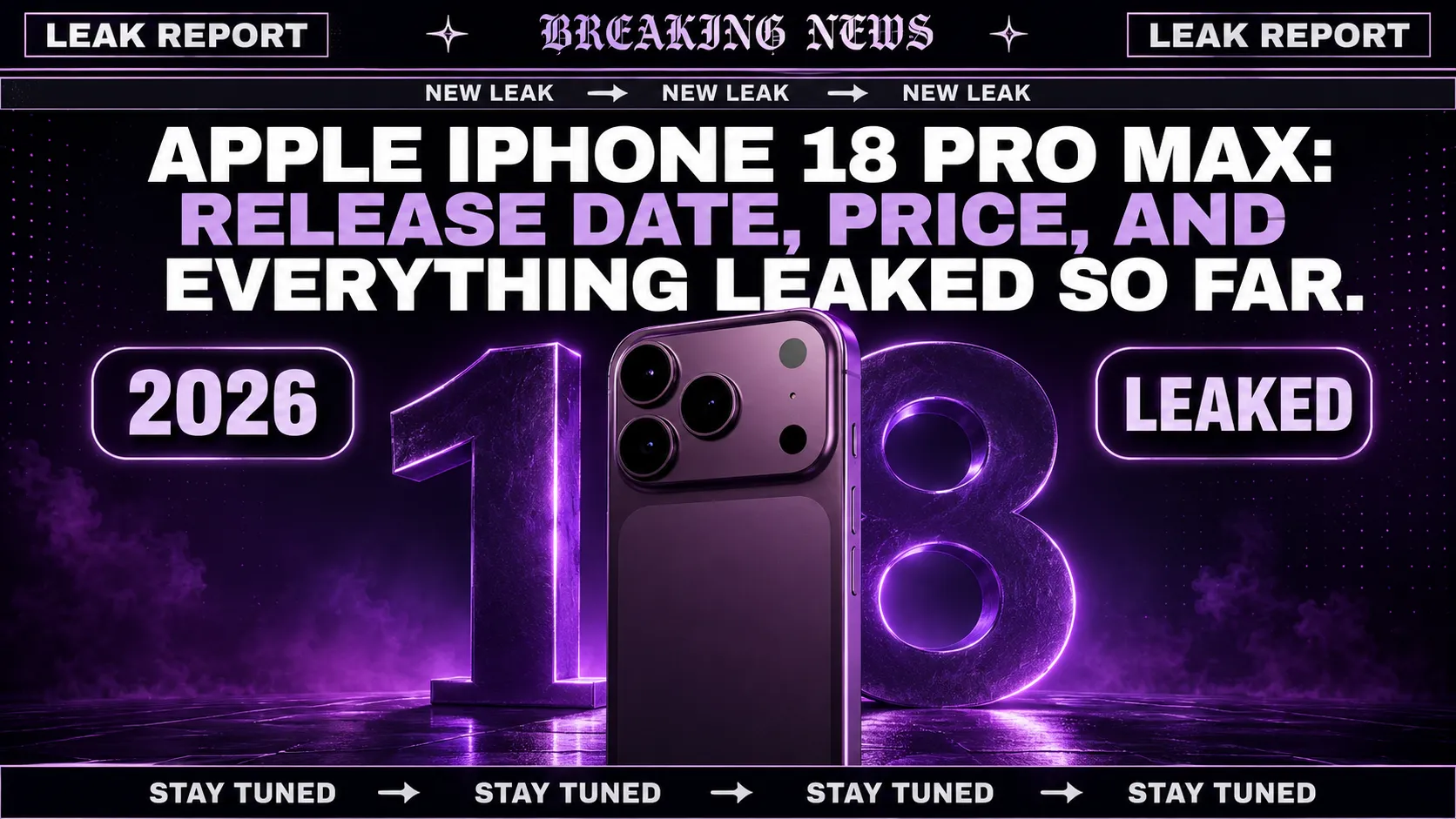 Apple iPhone 18 Pro Max Release Date
