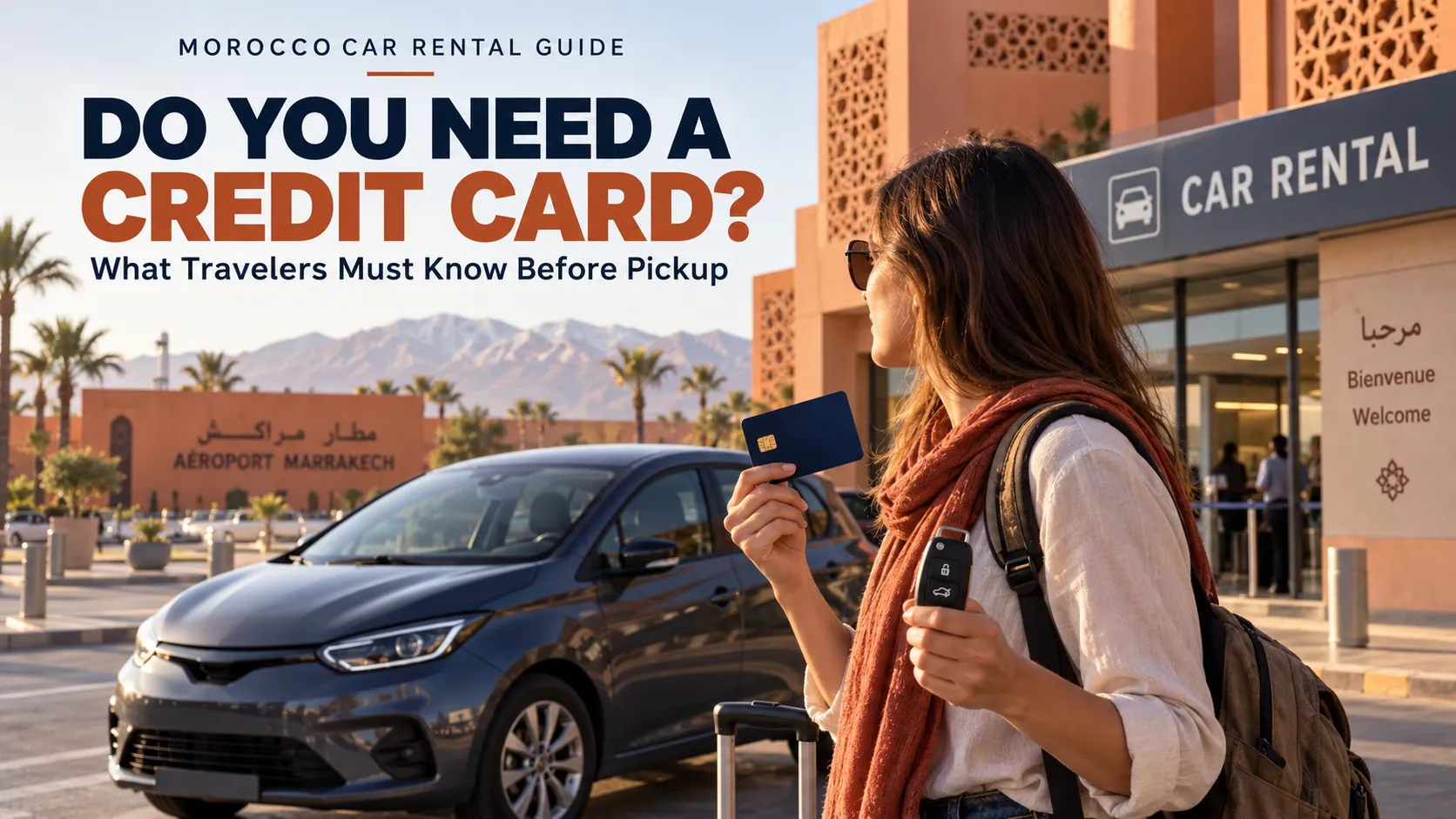 Do I need a credit card for a rental car in Morocco